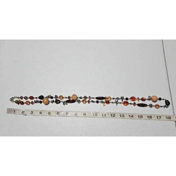 Artisan Boho Multi Gem Beaded Statement Necklace Fashion Jewelry Women - Picture 6 of 7